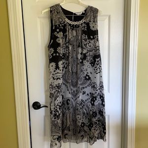 Mlle Gabrielle Black & White Dress